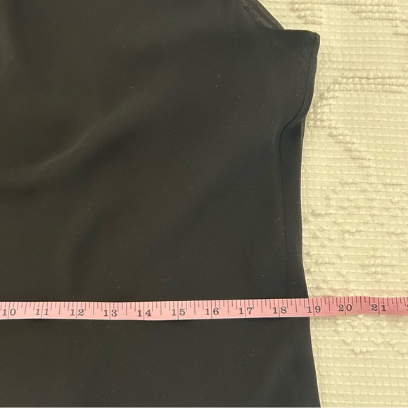 Simply Silk Vintage 90s Y2K Black Women Size XL Romantic Asymetrical Midi Dress - Picture 6 of 8